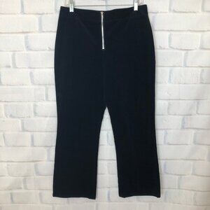 Jenni Kayne Navy Corduroy Crop Bootcut Pants Size 8